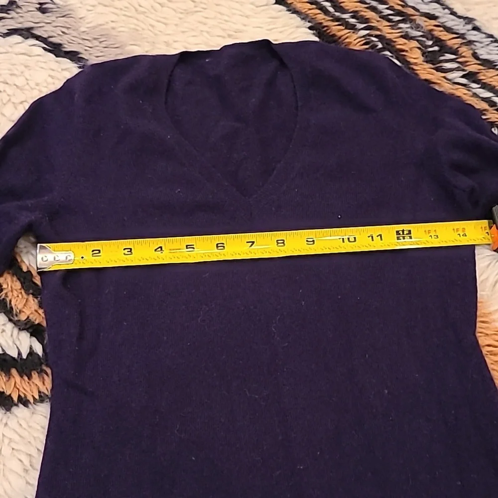 Aubergine Cashmere Sweater - Picture 5 of 6